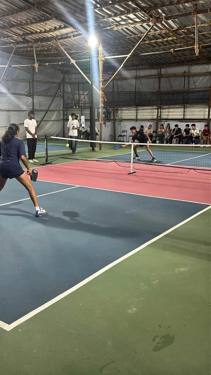At the net